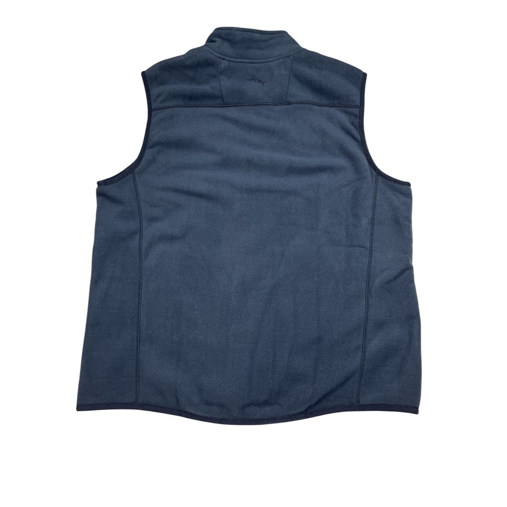 Tommy Bahama NWT Olympic Bay Vest Mens XL Ocean Deep Blue‎ Fleece ST227201 - Picture 2 of 11